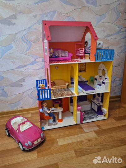 Домик для барби деревянный