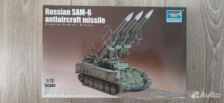 Модель танка Russian SAM-6 antiaircraft missile