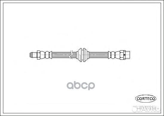 Тормозной шланг передний 555mm 19031636 Corteco