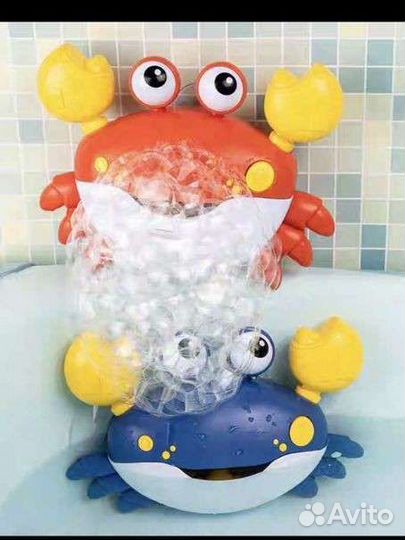 Пенный крабик с музыкой для купания