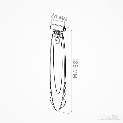 Комплект ценникодержателя дели в лёд, белый