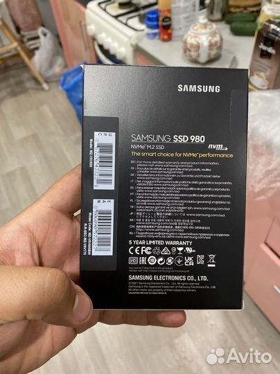 SSD Samsung 980 500Gb nvme m.2, новый 3шт