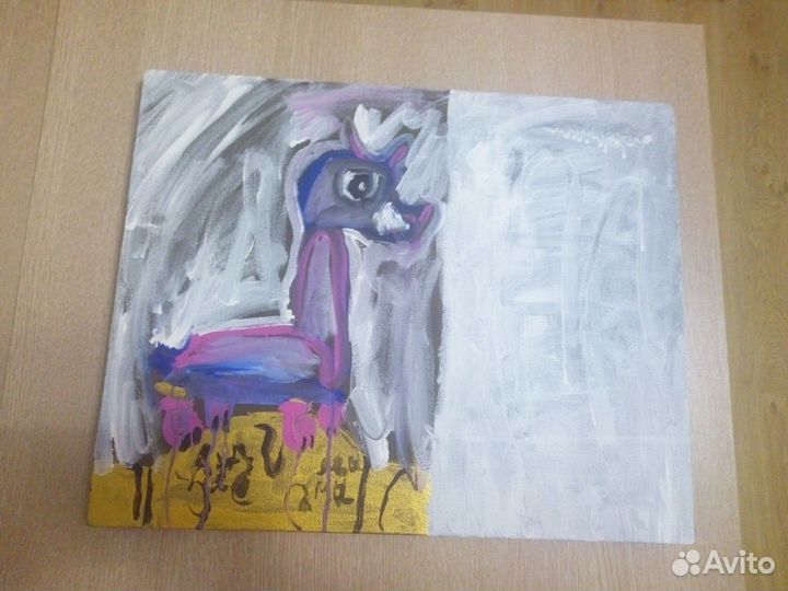 Картина акрилом на холсте