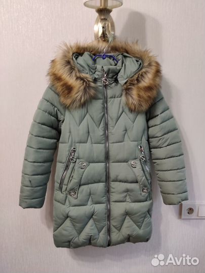 Куртка/пальто для девочки зима р. 146
