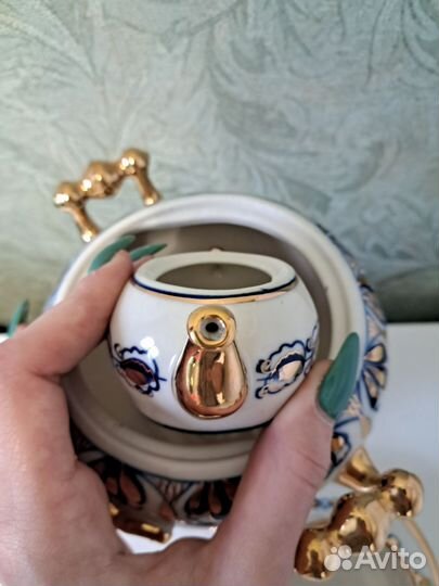 Самовар гжель СССР