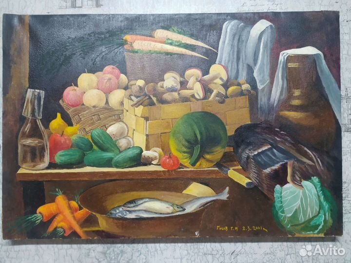 Картина маслом на холсте натюрморт