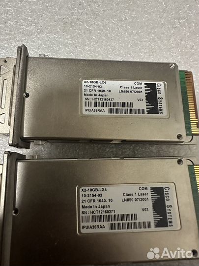 Модули Cisco X2-SFP10G и оптические