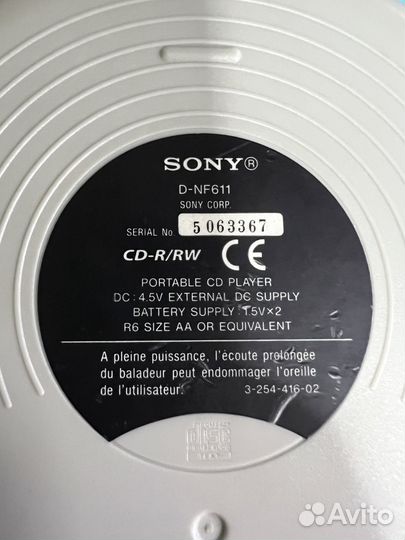 Sony Walkman D-NF611 CD-Плеер