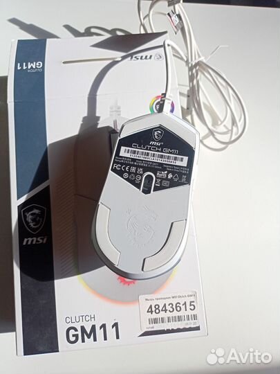 Игровая мышь белая msi