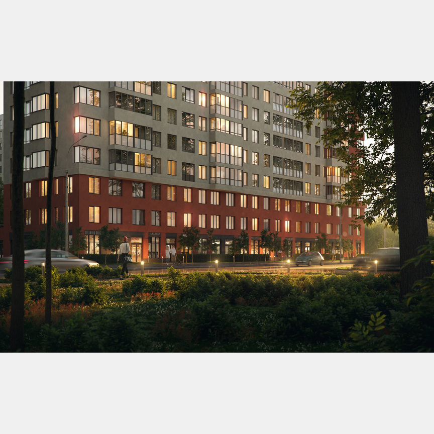 1-к. квартира, 38,1 м², 2/12 эт.