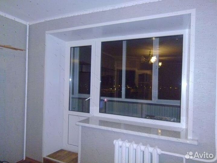 Балкон пластик под ключ