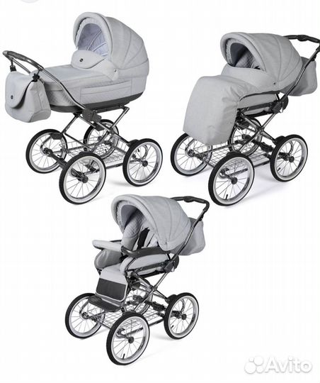 Коляска Noordline Melanie Classic 3 в 1 (Grey)