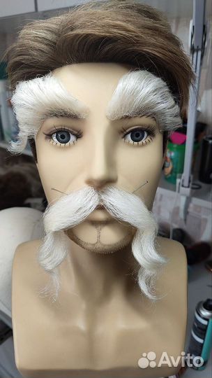 Усы, накладная борода Дед Мороз Санта Клаус