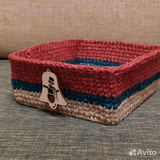 Корзинка из джута