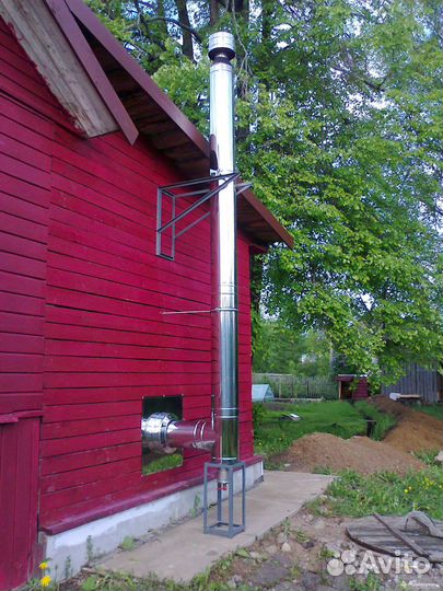 Дымоход Сэндвич-труба Для Дымохода 200х300, L-1м