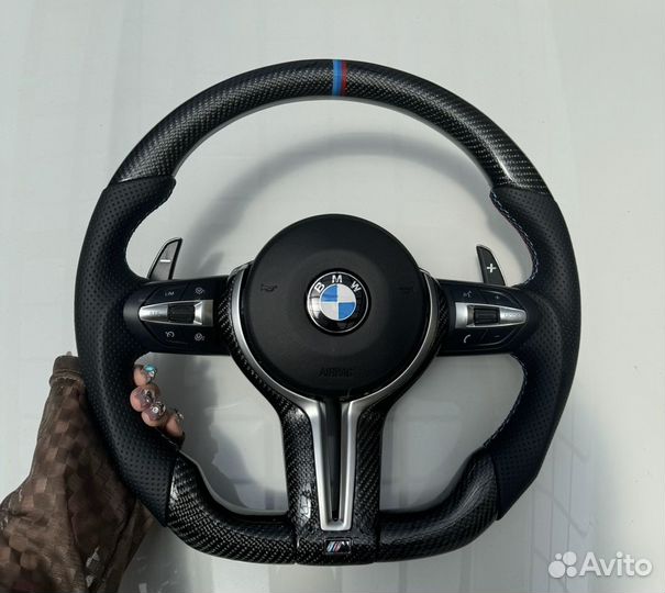 Руль BMW настоящий карбон