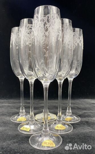 Набор 6 бокалов для шампанского Словакия