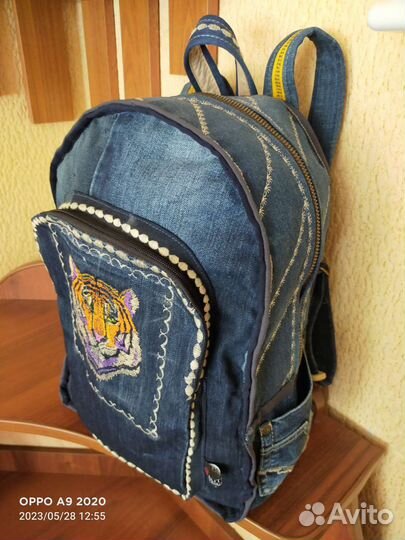 Рюкзак джинсовый