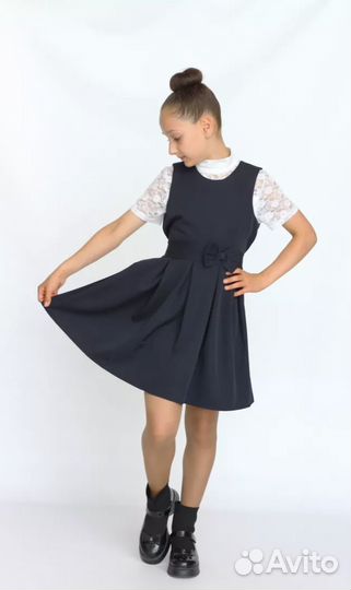 Сарафан школьный 110-116