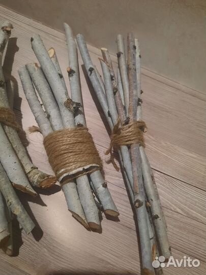 Веточки для грызунов.Береза.фундук.вишня