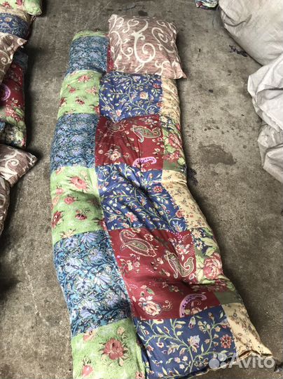 Матрас одеяло подушка комплект для рабочих