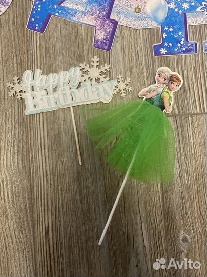 Гирлянда и топпер холодное сердце