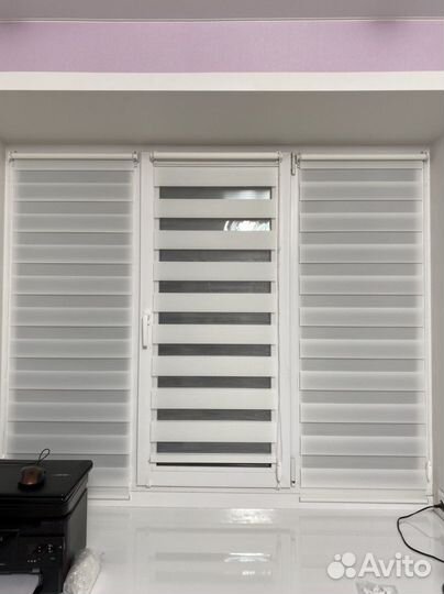 Жалюзи, рулонные шторы, зебра