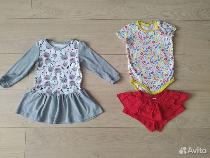 Пакет вещей для девочки 86 р