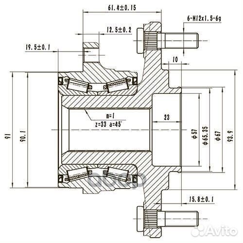 Ступица задняя Z89284R Zikmar