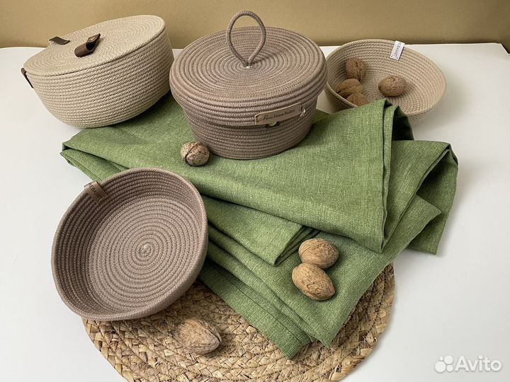 Корзина для хранения с крышкой