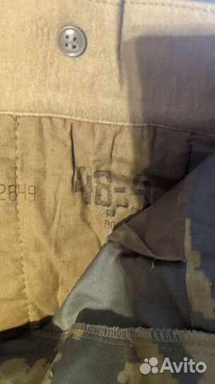 Ватные штаны камуфляж березка