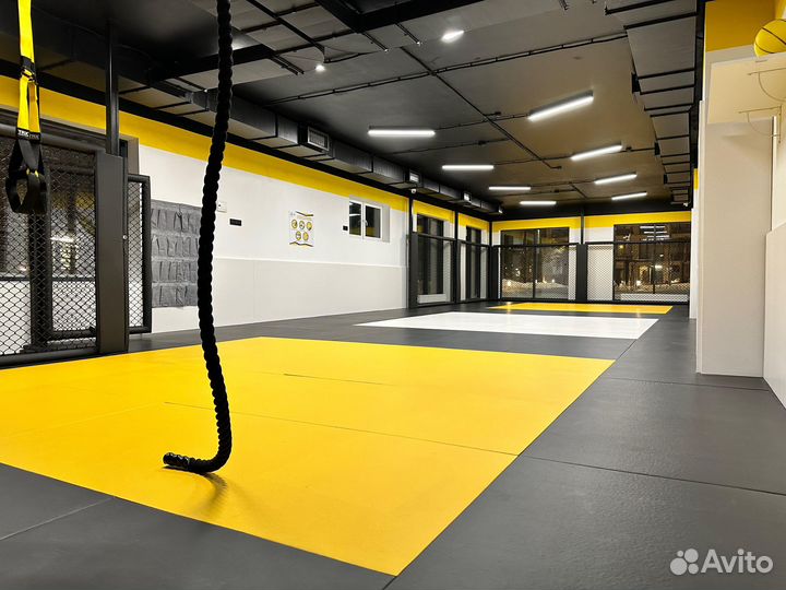 Борцовский ковер 4х4 трехцветный карманы