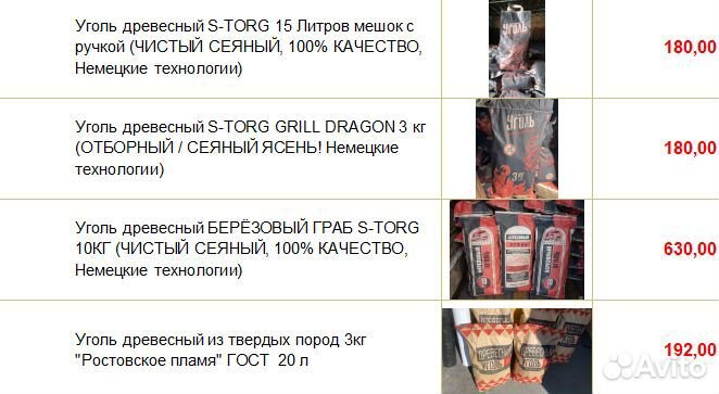 Древесный уголь Отборный Сеяный Опт-Розн от завода