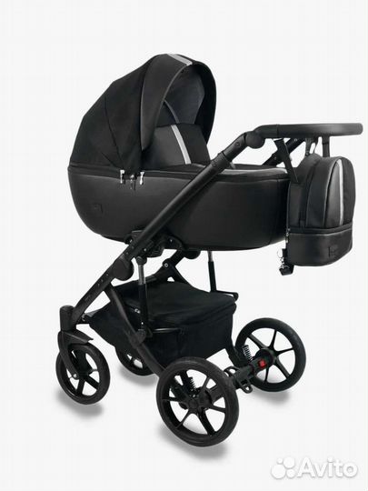 Коляска 2 в 1 кожа