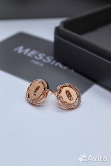 Серьги золотые Messika