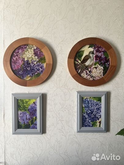 Картина цветы сирень масло