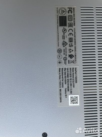 Ноутбук lenovo ideapad 3