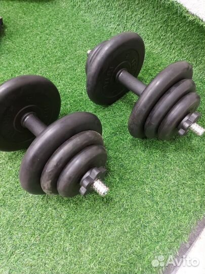 Гантели разборные обрезиненные
