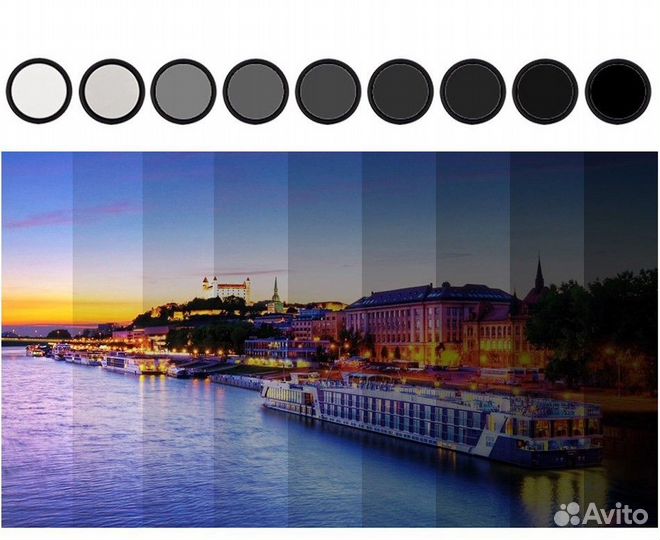 ND-фильтр с изменяемой плотностью 82 мм ND2-ND400