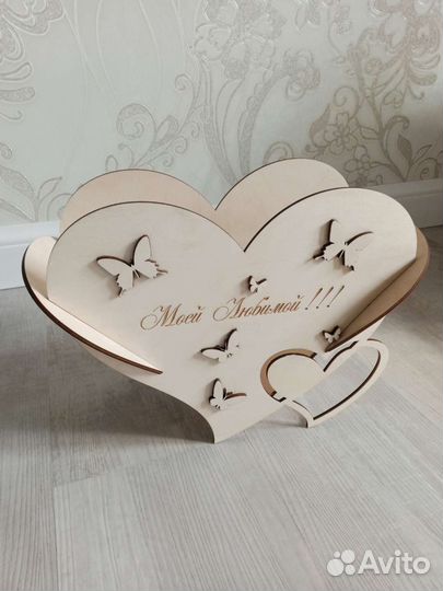 Сердце подставка для цветов