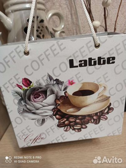 Кофейно-чайный набор фарфор, новый подарочный