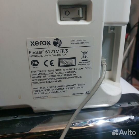 Мфу лазерный цветной xerox 6121mfp