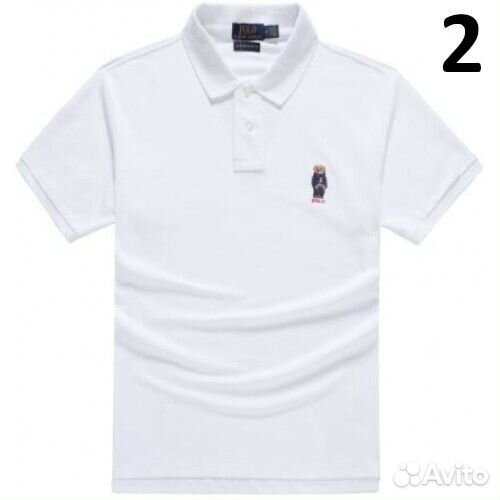 Футболка мужская polo ralph lauren (лого медведь)