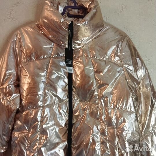 Золотистая куртка женская новая