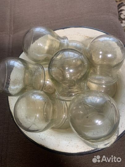 Банка медицинская стеклянная