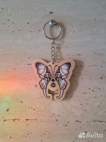 Брелок деревянный 3 вида