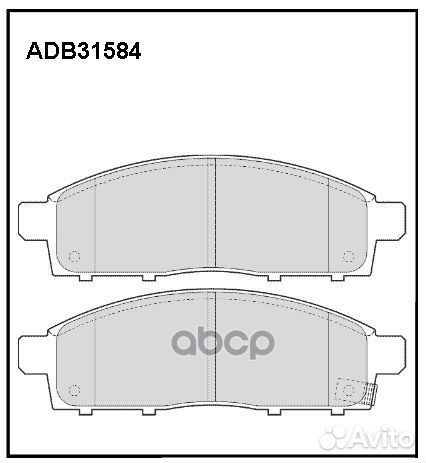 Колодки торм. fiat mitsubishi L 200 / triton (K