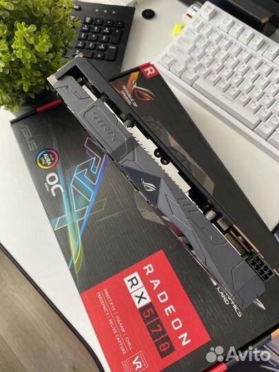 Видеокарта asus RX 570 4GB ROG strix