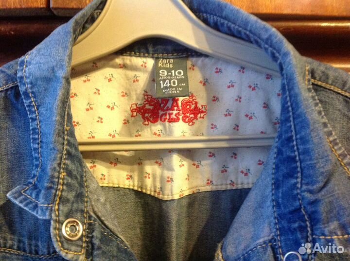 Сарафан, рубашка zara джинсовые