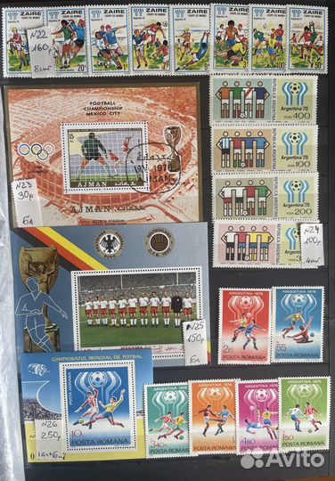 Почтовые марки на тему «Футбол»